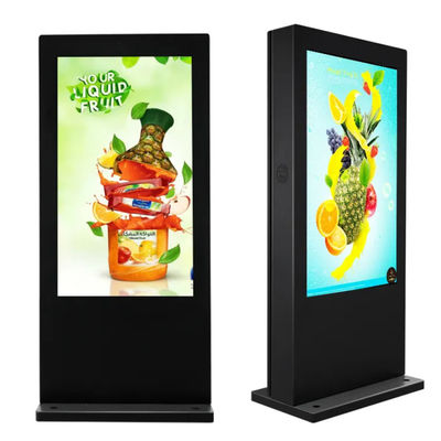 LCD การโฆษณา บอร์ดป้ายดิจิตอลภายนอก IP65 กันฝุ่น กันน้ํา
