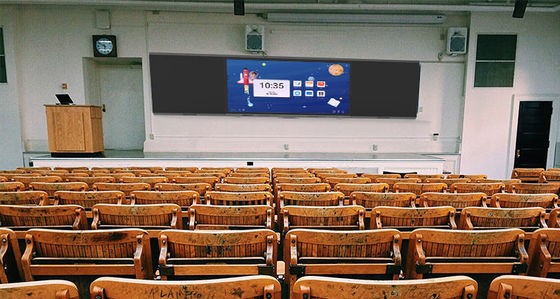 บล็อคบอร์ดดิจิตอลที่ติดผนังขนาด 86 นิ้ว สําหรับการเรียนการสอนในห้องเรียน