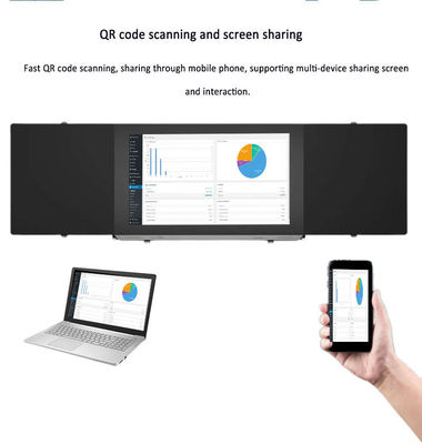 4K Smart Digital Blackboard Touch Screen พร้อมโปรเจกชั่นไร้สาย 75 นิ้ว