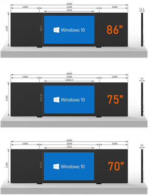 หน้าจอสัมผัสเนโนสมาธิขนาด 86 นิ้ว 4K สําหรับโรงเรียนและสถาบัน