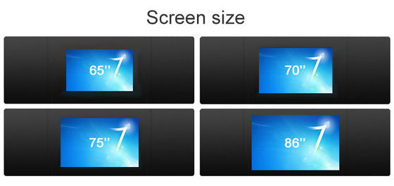 75 นิ้ว Smart ความละเอียดสูง ดิจิตอลอิเล็กทรอนิกส์ Blackboard ห้องประชุม DLED Display