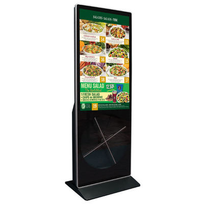 43 นิ้ว LCD ชั้นยืนป้ายดิจิตอลสําหรับการแสดงสินค้าศูนย์การค้า