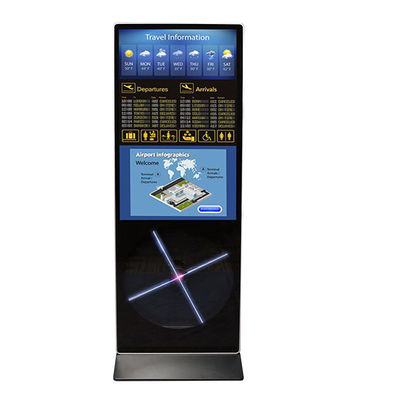 43 นิ้ว LCD ชั้นยืนป้ายดิจิตอลสําหรับการแสดงสินค้าศูนย์การค้า