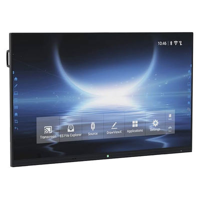 กระดานสีขาวแบบสัมผัสอินเตอร์เอ็กเตอร์ 75 นิ้ว พร้อมแผ่นจอ LCD