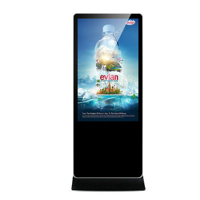 65 นิ้วพื้นยืนป้ายดิจิตอล แผ่น LCD ป้ายดิจิตอล Freestanding OEM
