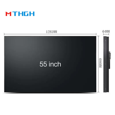 55 นิ้ว 4k 8k ผนังติดตั้งโฆษณาทางการค้า วิดีโอ Lcd Splicing Screen