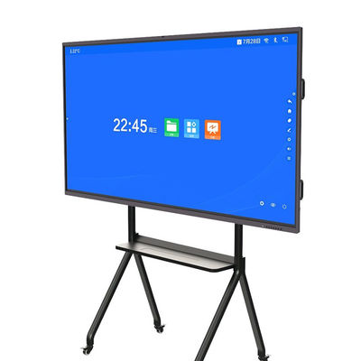 โป๊ไวท์บอร์ดจอสัมผัสอินเตอร์เอ็กเตอร์เรด 98 นิ้ว พร้อมเชื่อมต่อ USB/VGA/WiFi