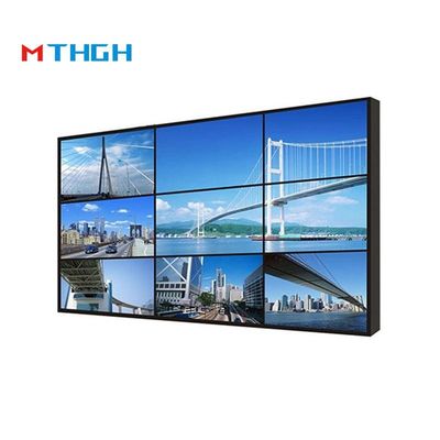 55 นิ้ว ความสว่าง 500cd / m2 LCD Splicing Screen 1200: 1 ความละเอียดต่าง 3.5mm Seams