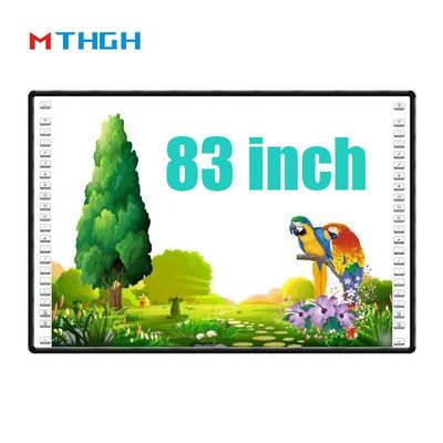 บอร์ดสีขาวสมาชิกสมาร์ท 83 นิ้ว ด้วยเทคโนโลยีสัมผัสอินฟราเรด และเขียนสีดํา