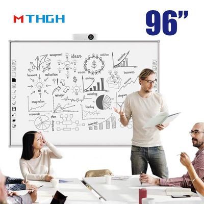 โป้สีดิจิตอลในห้องเรียนขนาด 96 นิ้ว 10 จุดสัมผัส