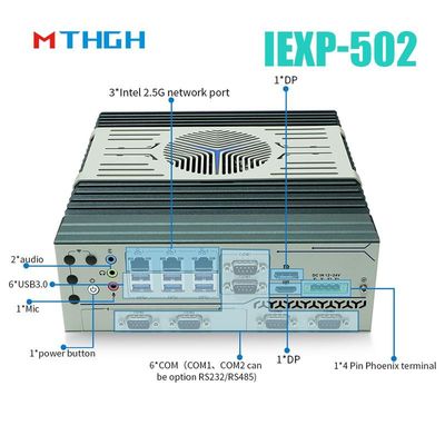 IEXP-502 Industrial Mini PC With Mini PCIe Expansion Slot ระบบปฏิบัติการ Windows/Linux