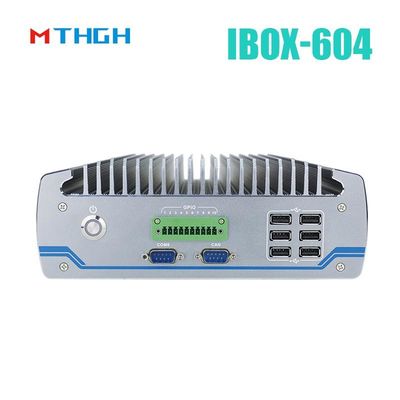 PC อุตสาหกรรมไร้พัดลม IBOX-604 Intel Core I5 6500T SSD HDMI วินโดว/ลินูคัส