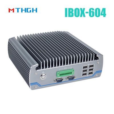 PC อุตสาหกรรมไร้พัดลม IBOX-604 Intel Core I5 6500T SSD HDMI วินโดว/ลินูคัส