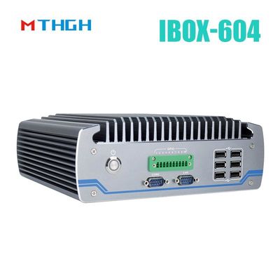 PC อุตสาหกรรมไร้พัดลม IBOX-604 Intel Core I5 6500T SSD HDMI วินโดว/ลินูคัส