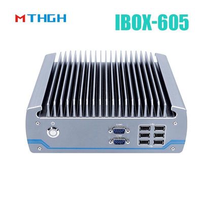 Intel Core I5-8500T แอลูมิเนียมชาสซี่ มินิพีซี,Fanless อินดัสเตรียลพีซี IBOX-605