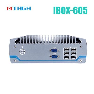 Intel Core I5-8500T แอลูมิเนียมชาสซี่ มินิพีซี,Fanless อินดัสเตรียลพีซี IBOX-605