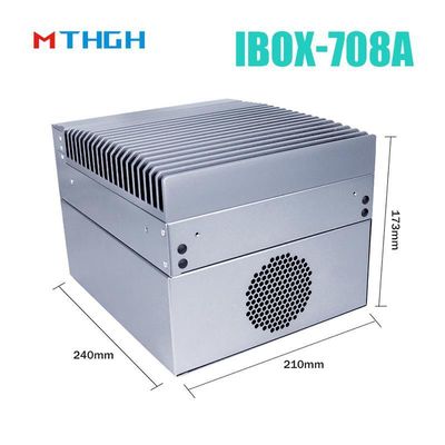 I3 6100T Quad Core Fanless Industrial Mini PC พร้อมปัสดุไฟฟ้า 12V DC และ SSD 64G