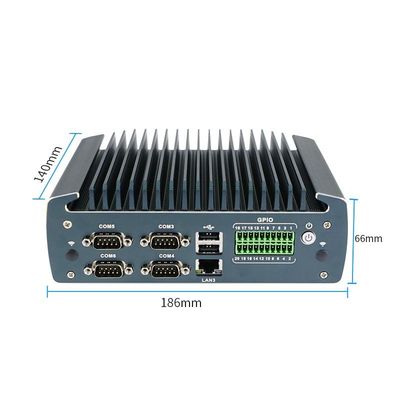 IBOX-1226 J6412 มินิคอมพิวเตอร์อุตสาหกรรมไร้พัดลม พร้อม RAM 32GB และการเข้า DC 12V