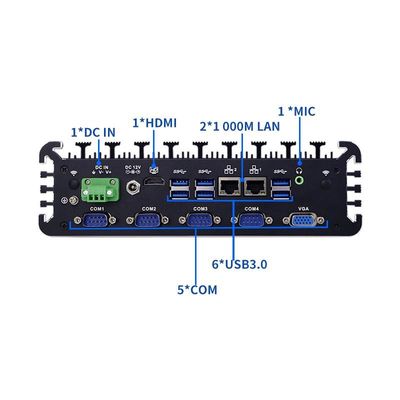 IBOX-3026 เครื่องประมวลผลอุตสาหกรรมขนาดเล็กไร้พัดลม 1135G7 พร้อมการรับรอง CE FCC ROHS