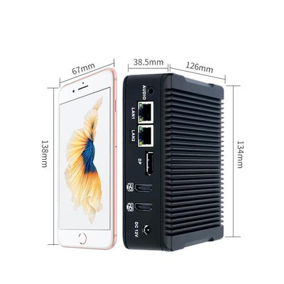 นาโน-N5 พลัส อินดัสเตรียล มินิคอมพิวเตอร์ Quad Core J3710 1XMSATA 2.5 HDD 2XUSB30