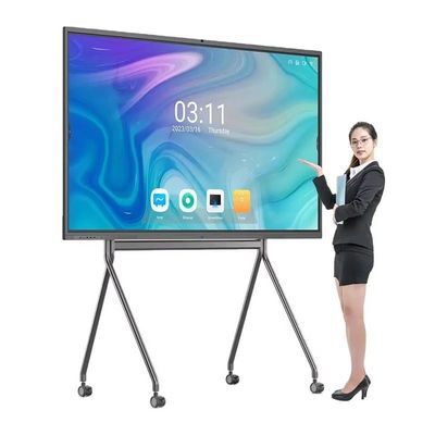 110 นิ้ว ห้องประชุม All-In-One Touch Screen Whiteboard ความสว่าง 350cd/M2