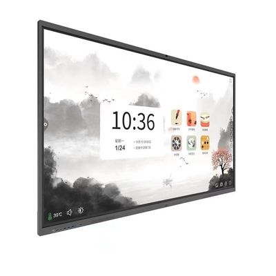 86 นิ้ว 4K HD เวลาตอบสนอง หน้าจอสัมผัส กระดานสีขาวปฏิสัมพันธ์ สําหรับห้องประชุม