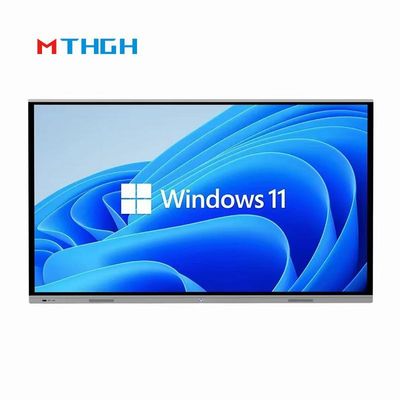 75 นิ้ว 4K HD ห้องประชุม ไวท์บอร์ดอินเตอร์เอคทีฟ ทัช อัลอินวัน ด้วย USB