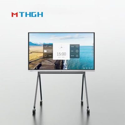 75 นิ้ว 4K HD ห้องประชุม ไวท์บอร์ดอินเตอร์เอคทีฟ ทัช อัลอินวัน ด้วย USB