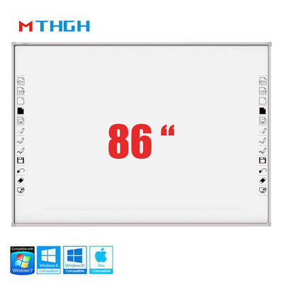 86 นิ้ว สัมผัส Whiteboard สมาร์ท ดิจิตอล Whiteboard 10 จุดสัมผัส