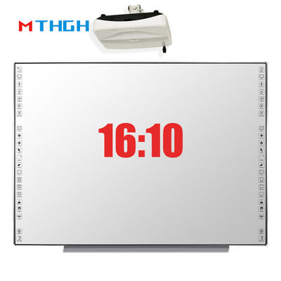 106 นิ้ว 10 จุด อินเตอร์เอ็กทรอนิกส์ Whiteboard สมาร์ท ดิจิตอล WhiteBoard อัตราส่วน 16:10