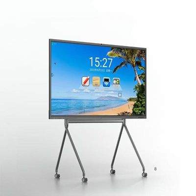 4K 65 นิ้ว 16:9 บอร์ดสีขาว LCD อินเตอร์เอคทีฟ อินฟราเรด / การสัมผัสแบบจุลภาพ สําหรับการศึกษาที่ฉลาด