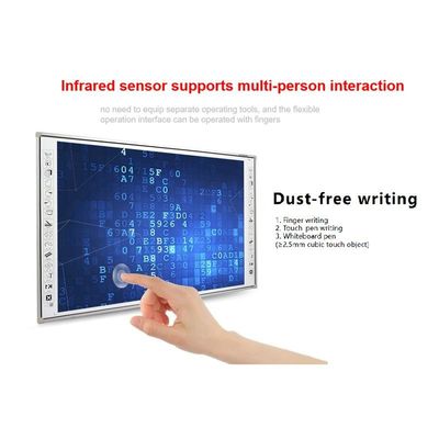 83 นิ้ว Interactive Whiteboard พร้อม CPU I3/i5/i7/i9 แบบเลือก 10 จุด 60 ล้านแตะ ความละเอียด 3840*2160