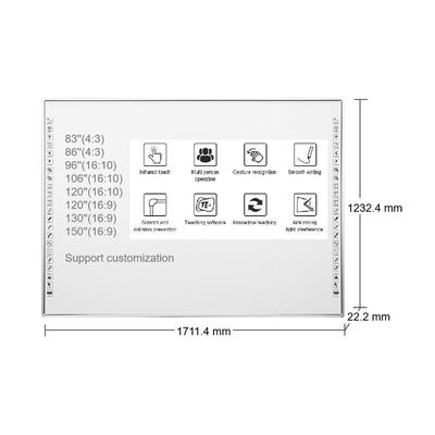 83 นิ้ว Interactive Whiteboard พร้อม CPU I3/i5/i7/i9 แบบเลือก 10 จุด 60 ล้านแตะ ความละเอียด 3840*2160