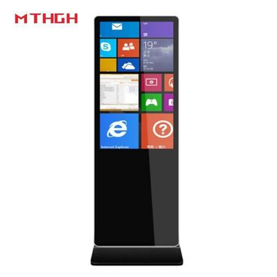 43 นิ้ว Wall Mount Floor Standing Digital Display กับ Wi-Fi บลูทูธ และ USB