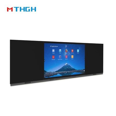 65 นิ้ว 4K Flat Writing Panel Intelligent Electronic Blackboard For Smart Blackboard ขนาดแผ่นเขียนความยาว ≥4450 มม