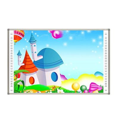 กระดานสีขาวอินเตอร์เอ็กเตอร์เรด 96 นิ้ว 10 จุดสัมผัสสําหรับห้องเรียนดิจิตอล