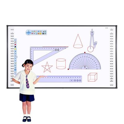86 นิ้ว Smart Interactive Whiteboard การแก้ไขที่สมบูรณ์แบบสําหรับการศึกษา การฝึกอบรมและความต้องการการประชุม