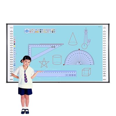 86 นิ้ว Smart Interactive Whiteboard การแก้ไขที่สมบูรณ์แบบสําหรับการศึกษา การฝึกอบรมและความต้องการการประชุม