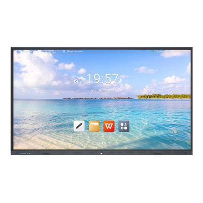 แอนดรอยด์ 13.0 8 64G กระดานสีอินเตอร์เอคทีฟ พร้อมมัลติทัช สําหรับกระดานสีในห้องเรียน